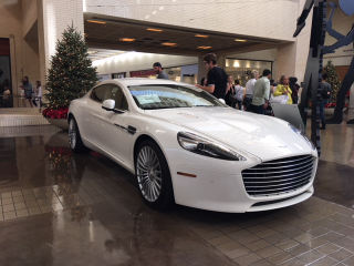 The Rapide S; the back seat looked as cramped as my RX-8 because of a huge center bump.